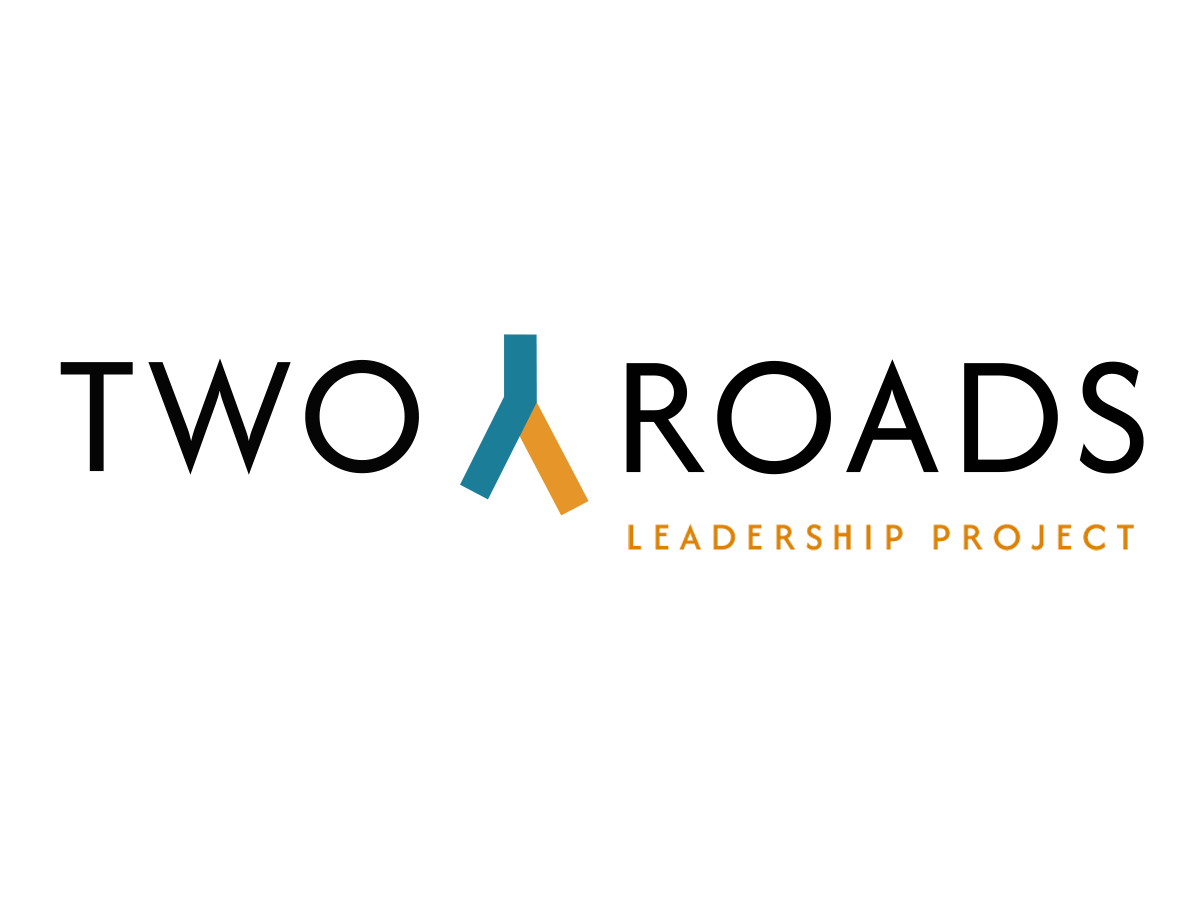 Two Roads Leadership Project logo by DLS Design.